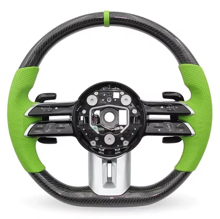(2021-2025) Mercedes-Benz - Carbon Fiber Steering Wheel With Leather - American Steering