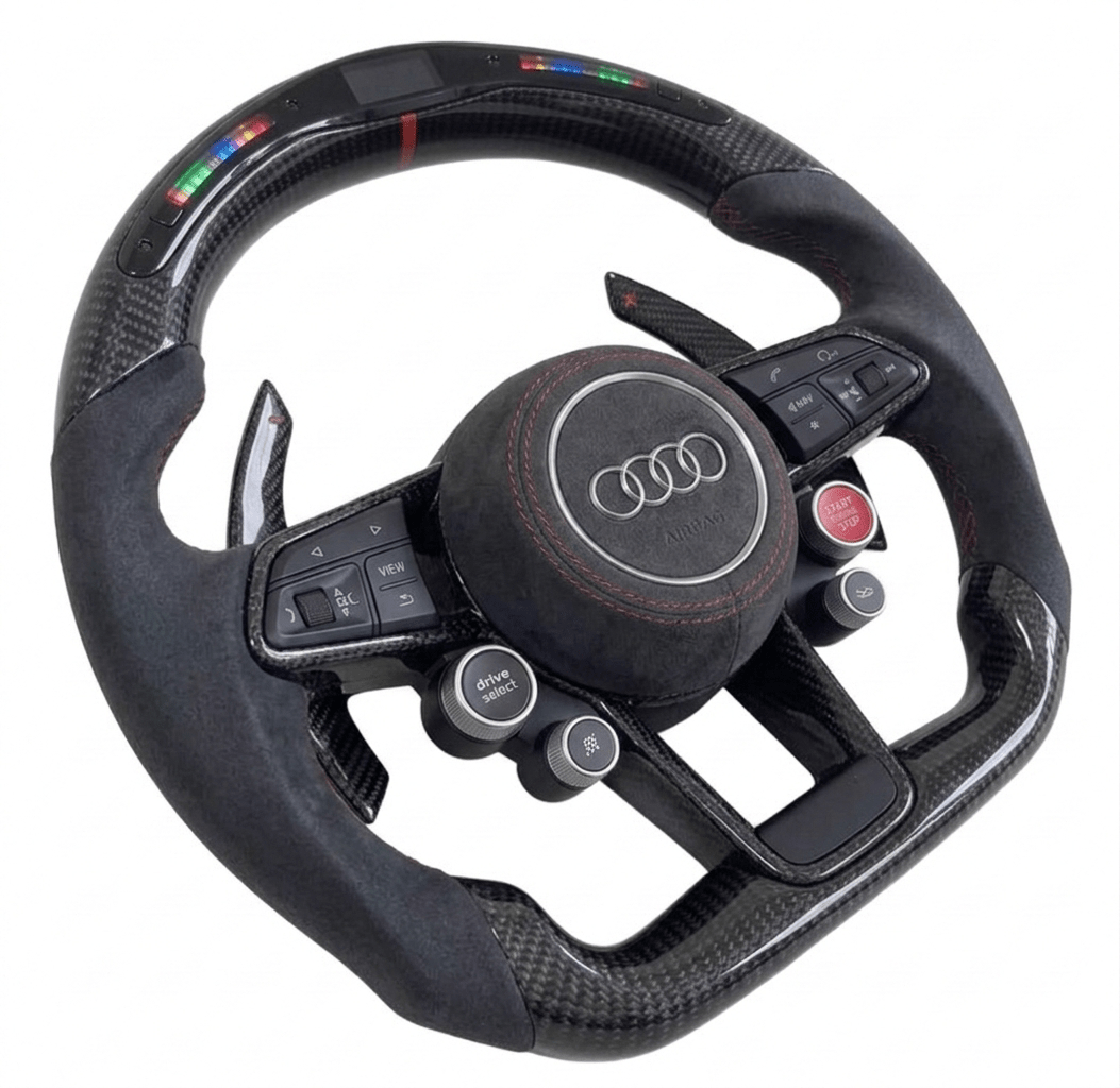 Audi – Carbon Fiber Steering Wheel Upgrade (2017–2025)