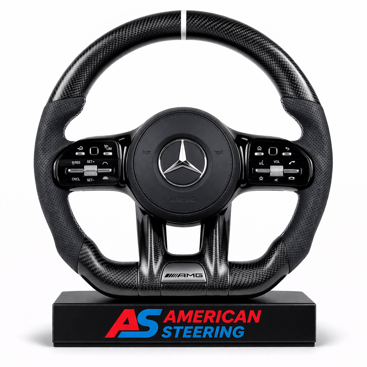 Mercedes Benz - Carbon Fiber Steering Wheel With Paddle Shifters