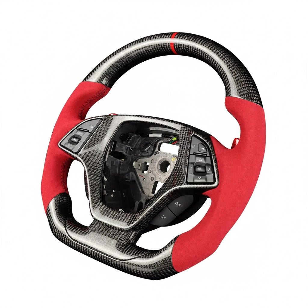 (2017-2024) Chevrolet Camaro - Carbon Fiber Steering Wheel With Alcantara - American Steering