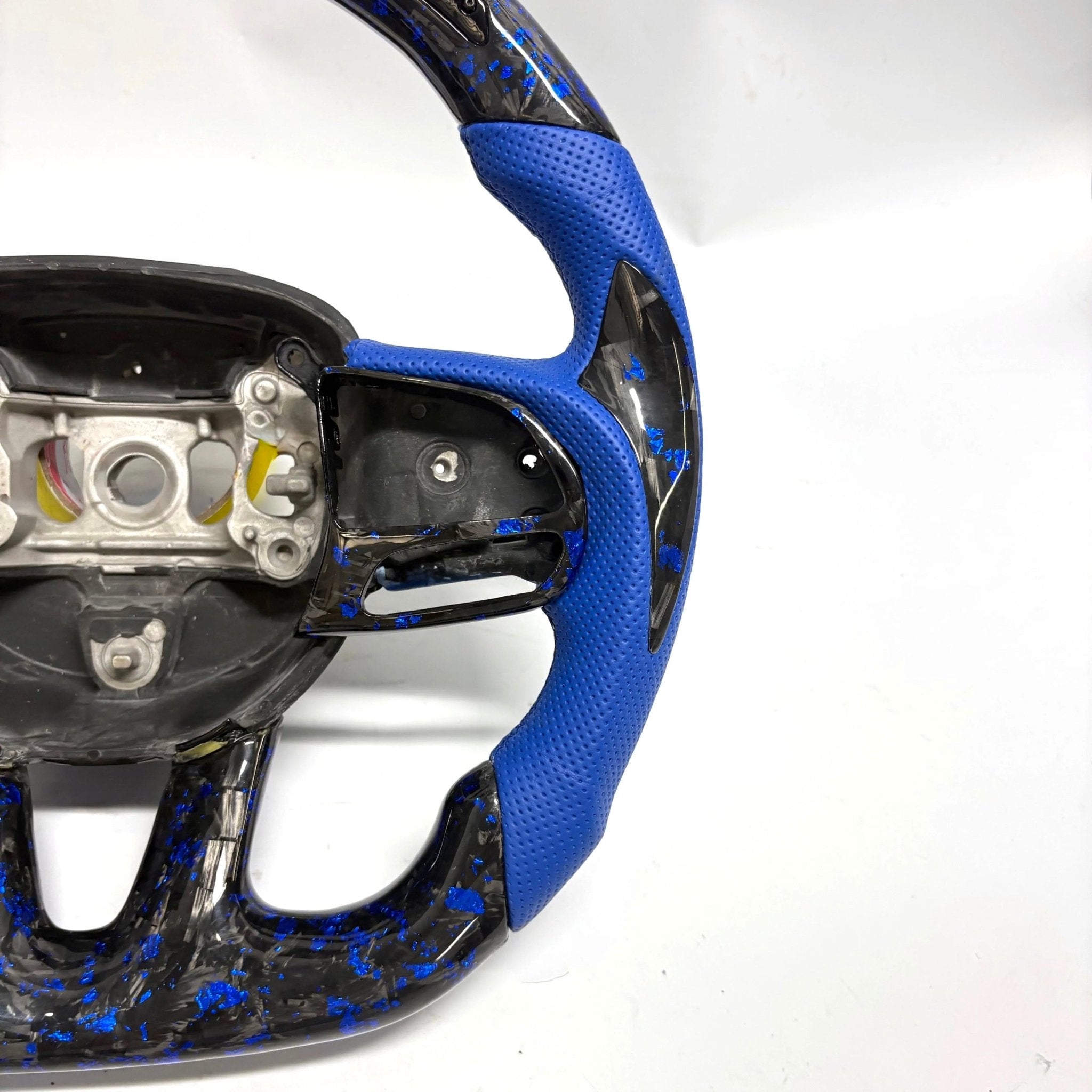 2015-2023 Dodge Durango/Charger/Challenger - Forged Carbon Fiber Steering Wheel With Leather & Led Display - American Steering