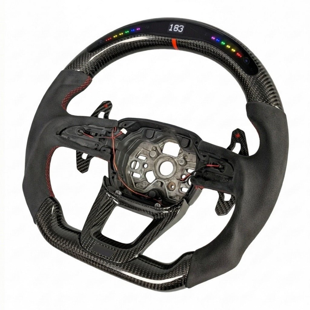 Audi - Carbon Fiber With Led Display Steering Wheel