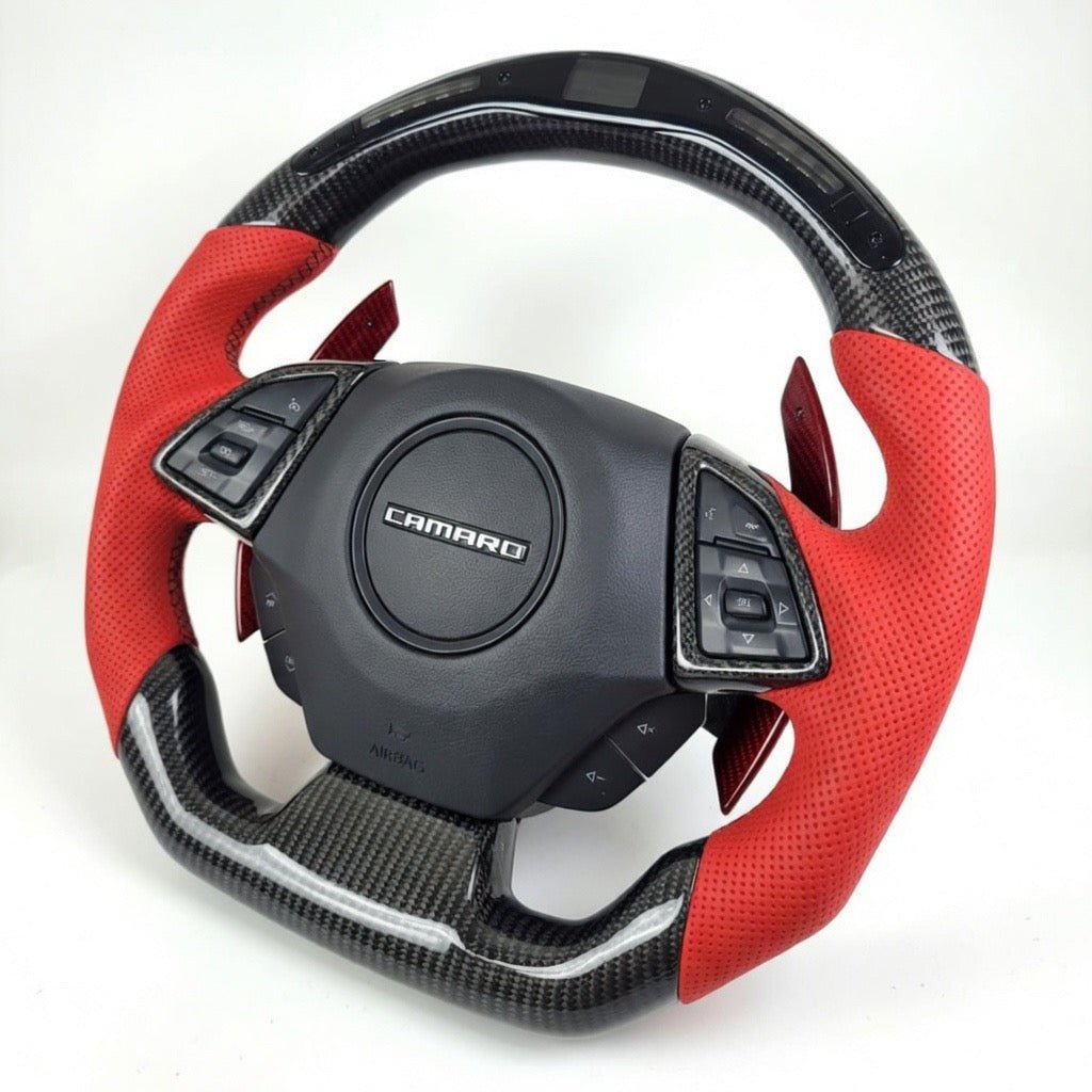 Carbon Fiber With LED Steering Wheel for Chevrolet Camaro (2016–2019)