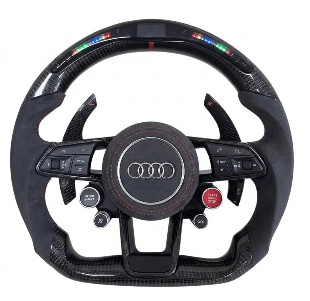 Audi – Carbon Fiber Steering Wheel Upgrade (2017–2025)