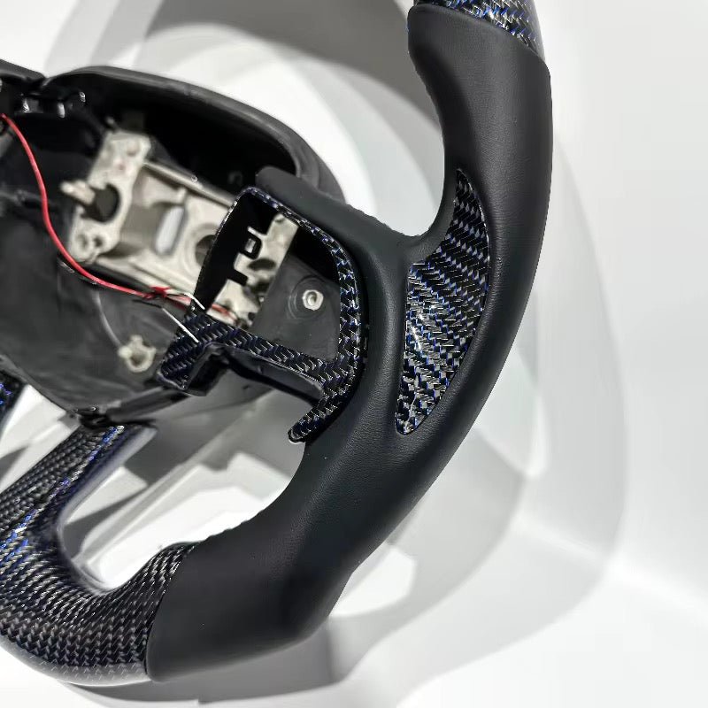 2015-2023 Dodge - Carbon Fiber Steering Wheel With Leather and Led Display