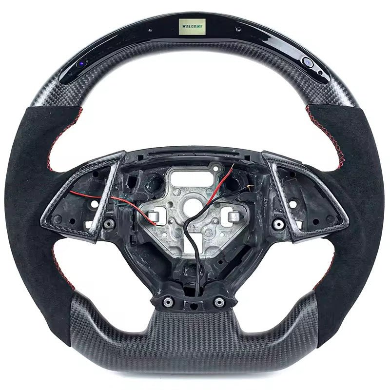 Chevrolet Corvette C7 / Camaro - Carbon Fiber Steering Wheel With Leather