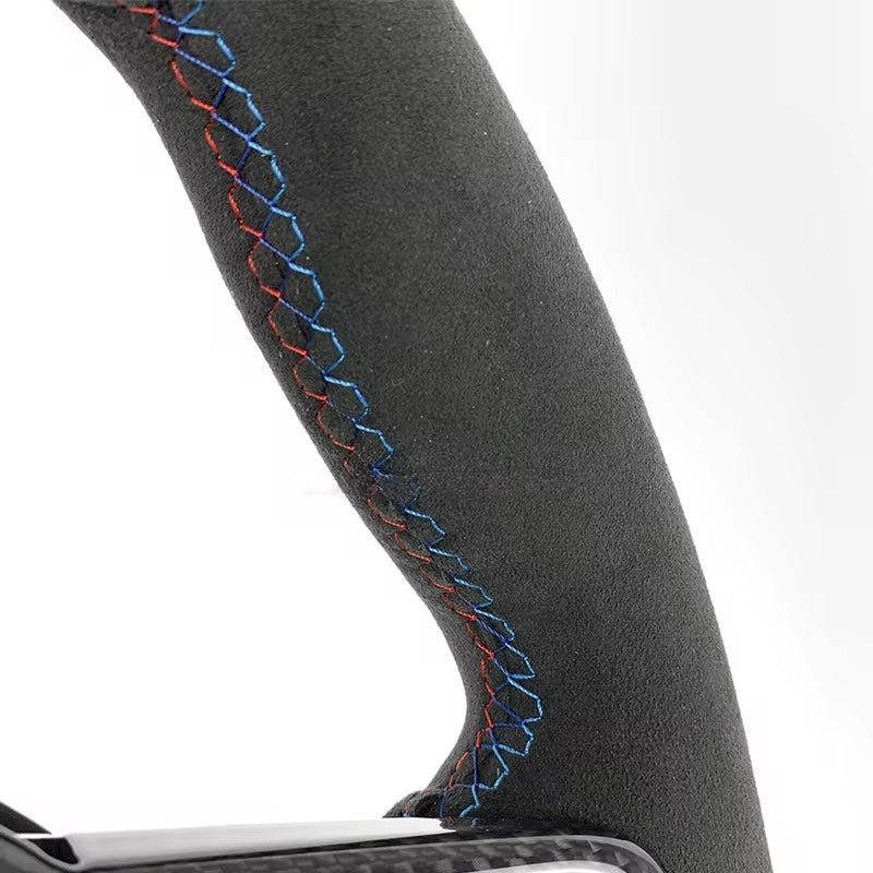 BMW M2 / M3 / M4 / M5 (2020+) – Custom Alcantara Carbon Fiber Steering Wheel