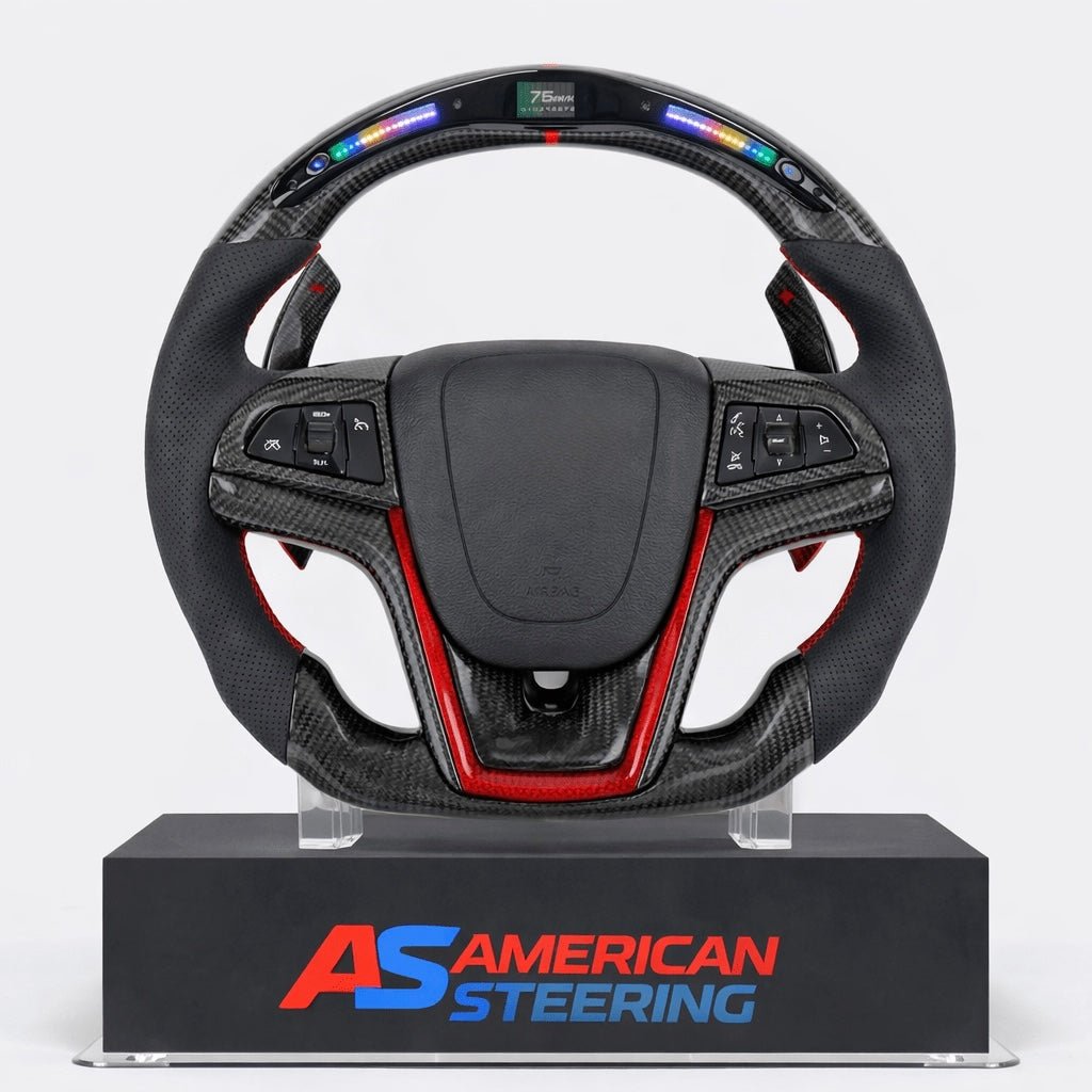 2012+ Chevrolet Camaro - Custom Carbon Fiber With Led Display Steering Wheel