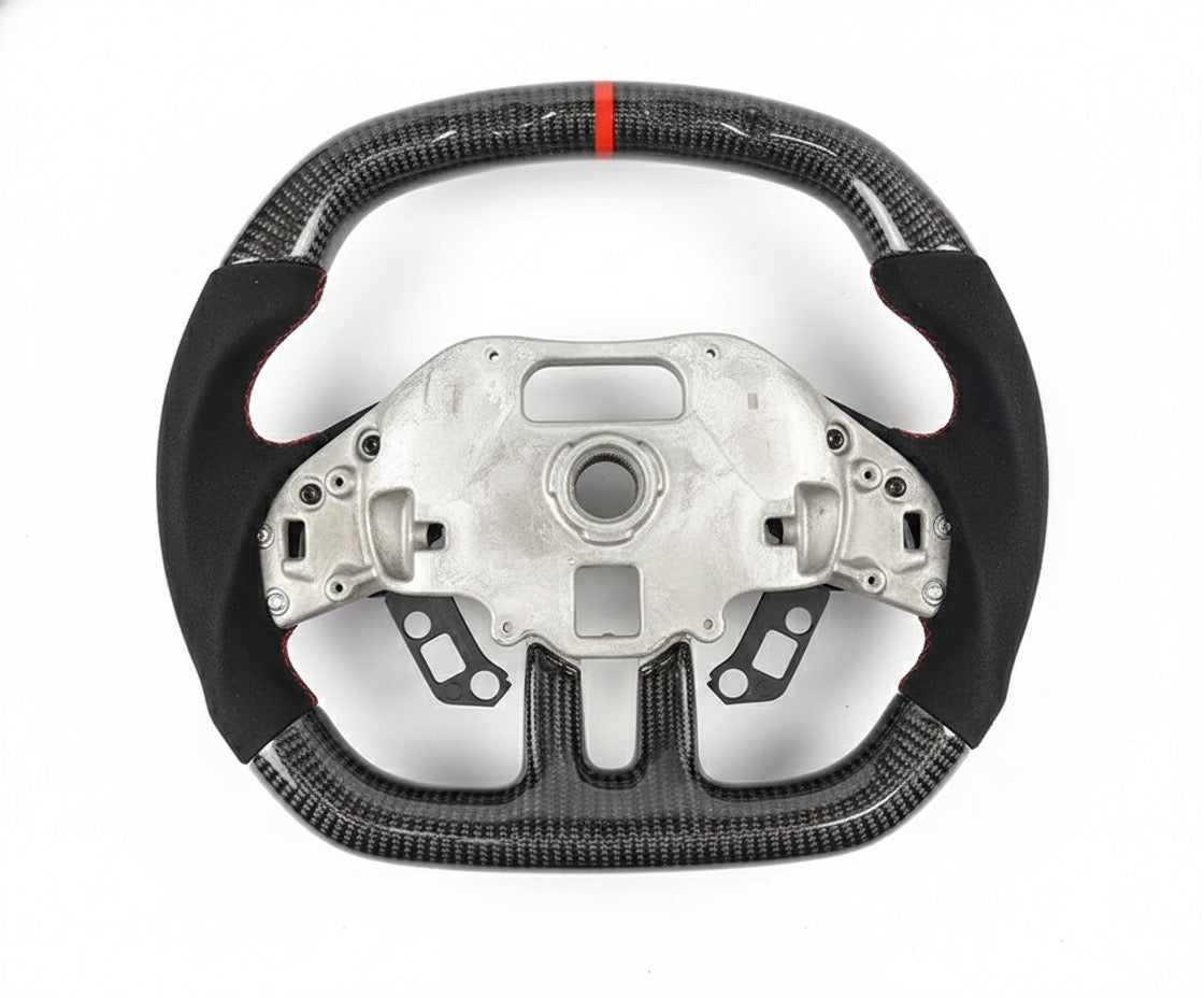 Chevrolet Corvette C8 - Carbon Fiber Steering Wheel With Alcantara - American Steering