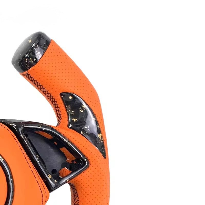 (2017-2024) Chevrolet Camaro - Forged Carbon Fiber Steering Wheel With Leather - American Steering