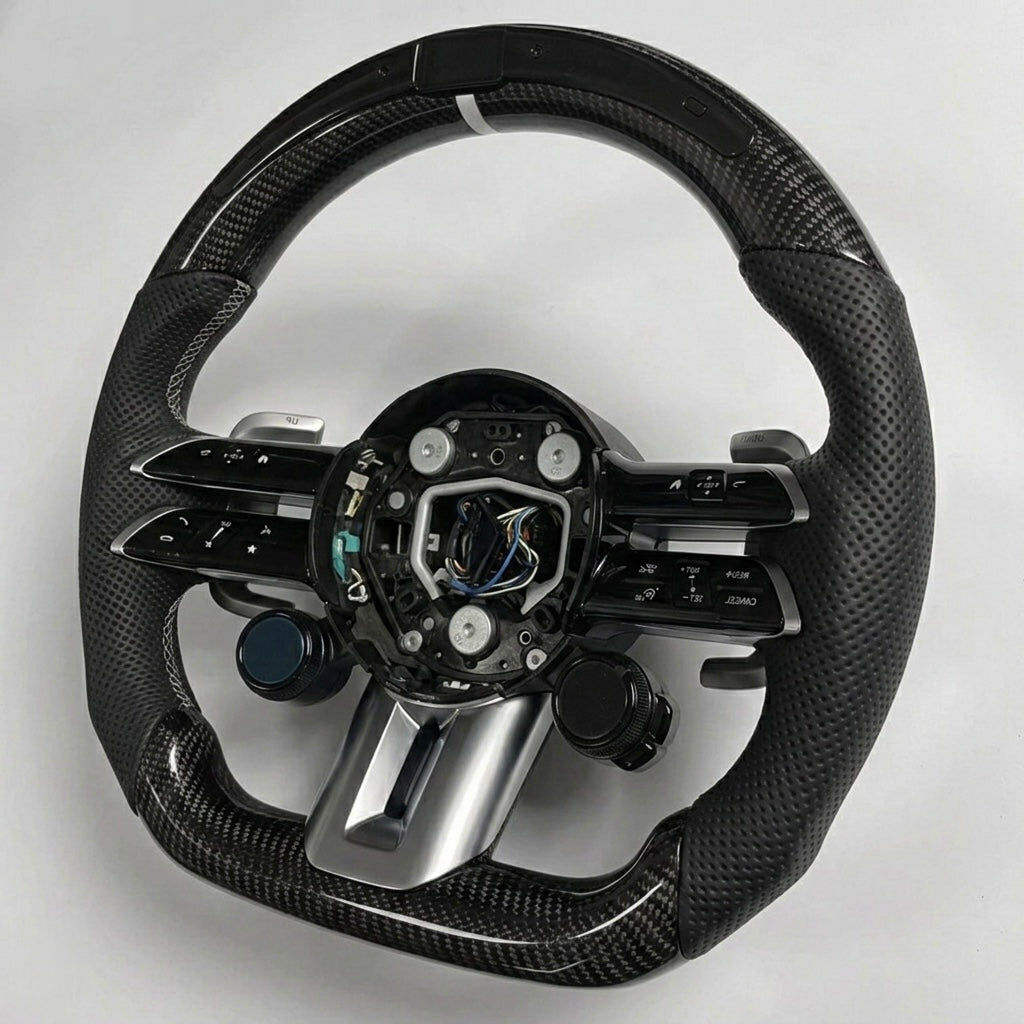 (2024+) Mercedes-Benz - Carbon Fiber With Led Display Steering Wheel