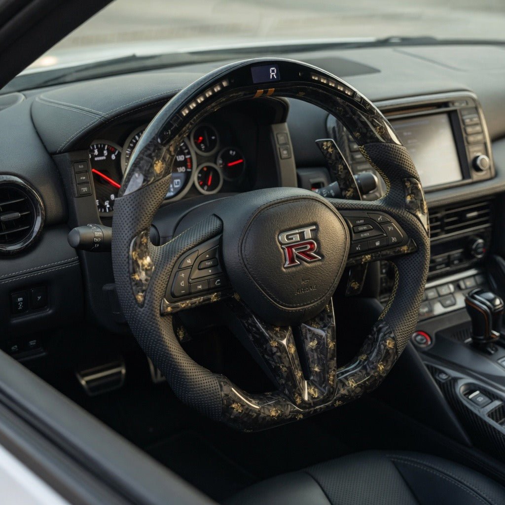 Nissan GTR - Forged Carbon Fiber With Led Display Steering Wheel
