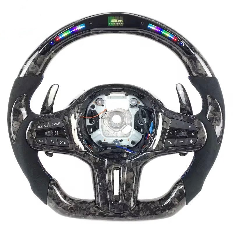 BMW 3/4/5/8 Series - Carbon Fiber LED Steering Wheel