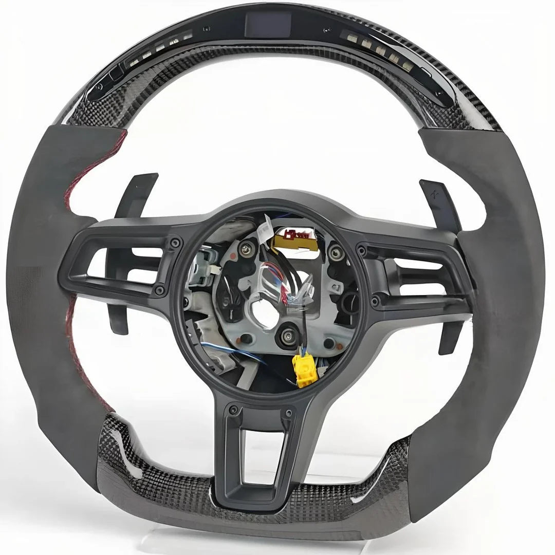 Porsche - Carbon Fiber With Led Display Steering Wheel