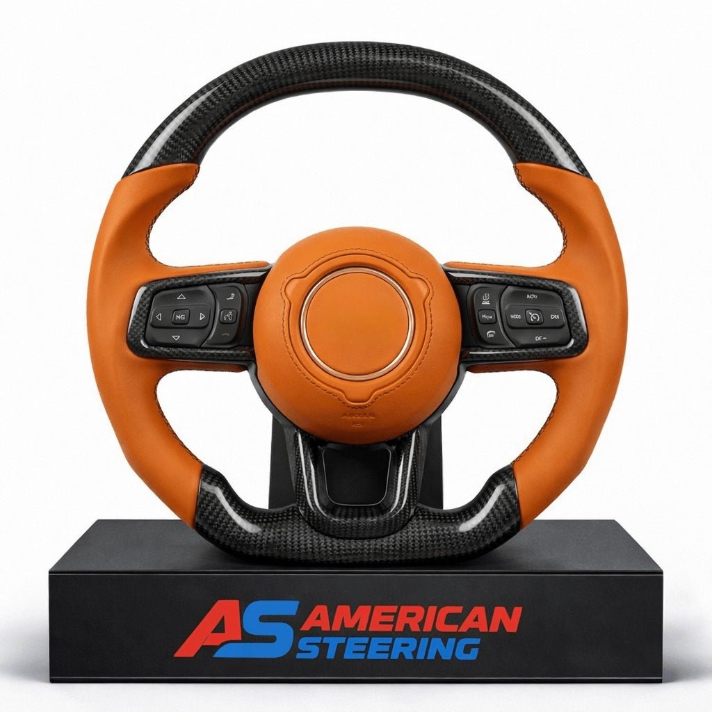 Jeep - Carbon Fiber Steering Wheel With Leather Grips