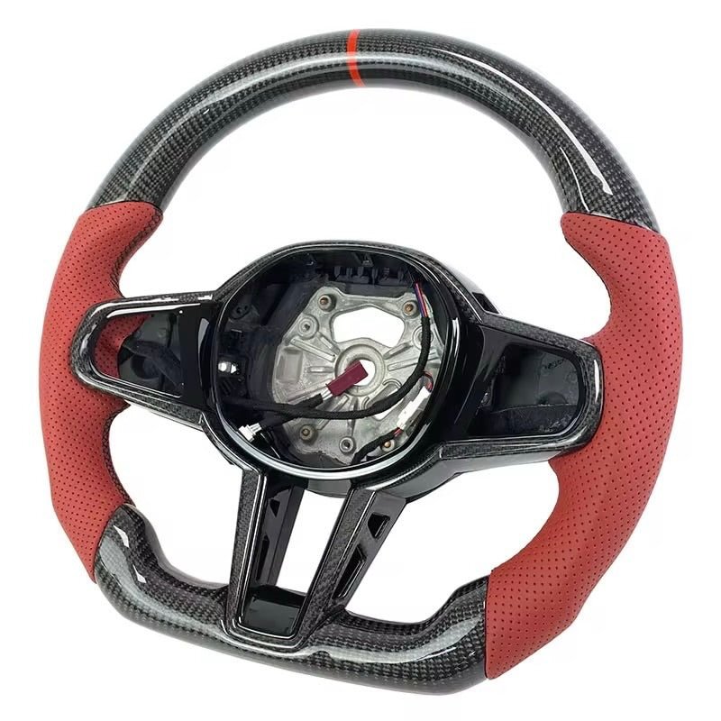 (2020+) BMW M2/M3/M4/M5/M8 - Carbon Fiber Steering Wheel With Leather - American Steering