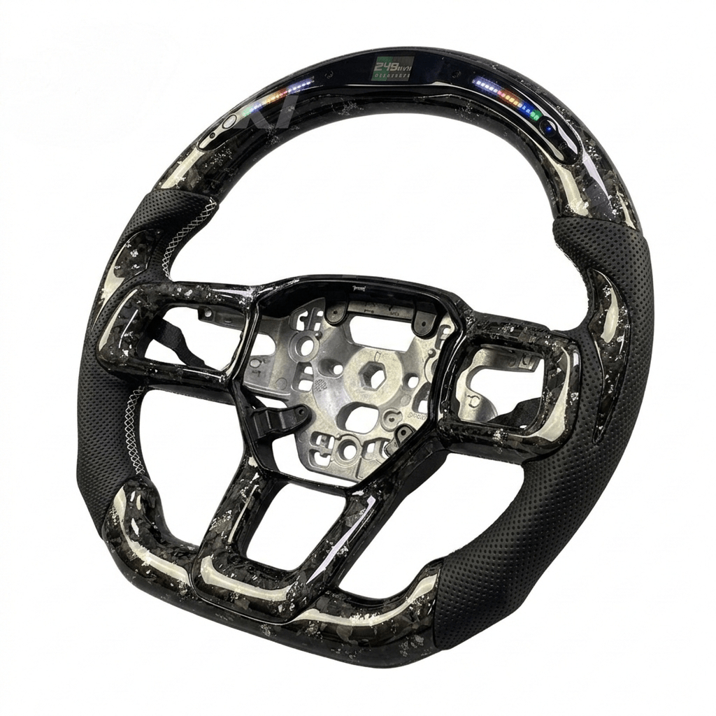 2024+ Ford Mustang - Carbon Fiber Steering Wheel With Led Display