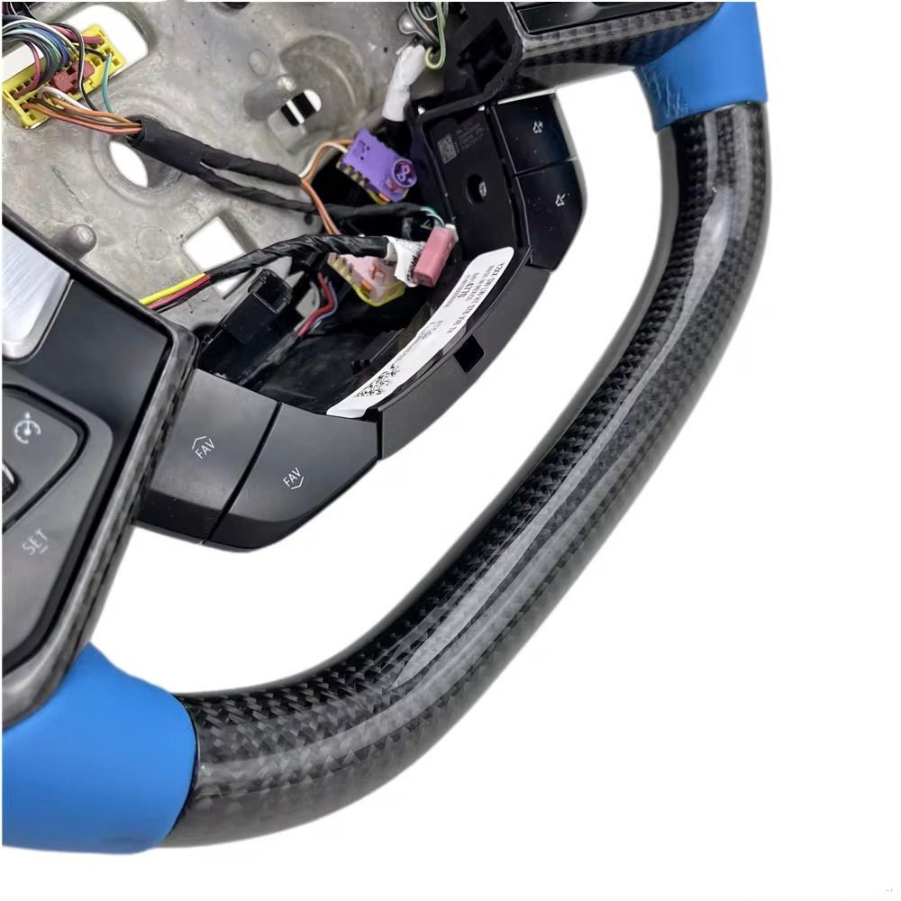 Chevrolet Corvette C8 - Carbon Fiber Steering Wheel With Leather - American Steering