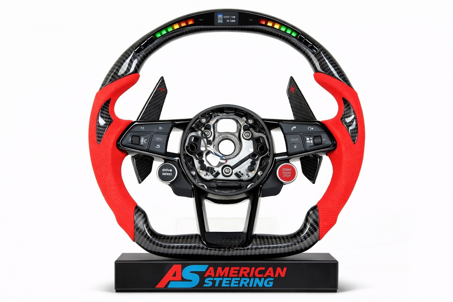 Audi - Carbon Fiber Steering With Paddle Shifters & Led Display