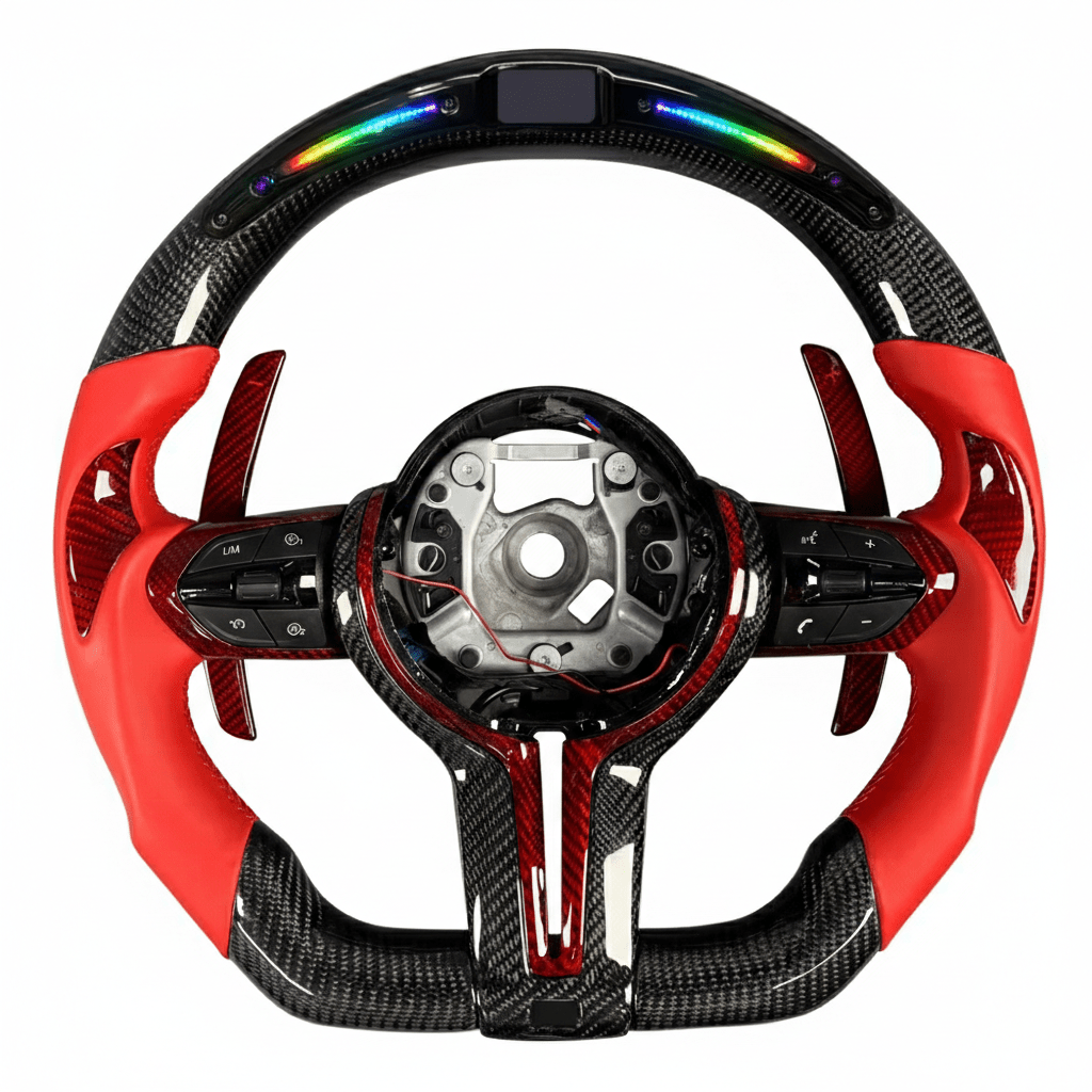 BMW - Carbon Fiber With Led Display Steering Wheel