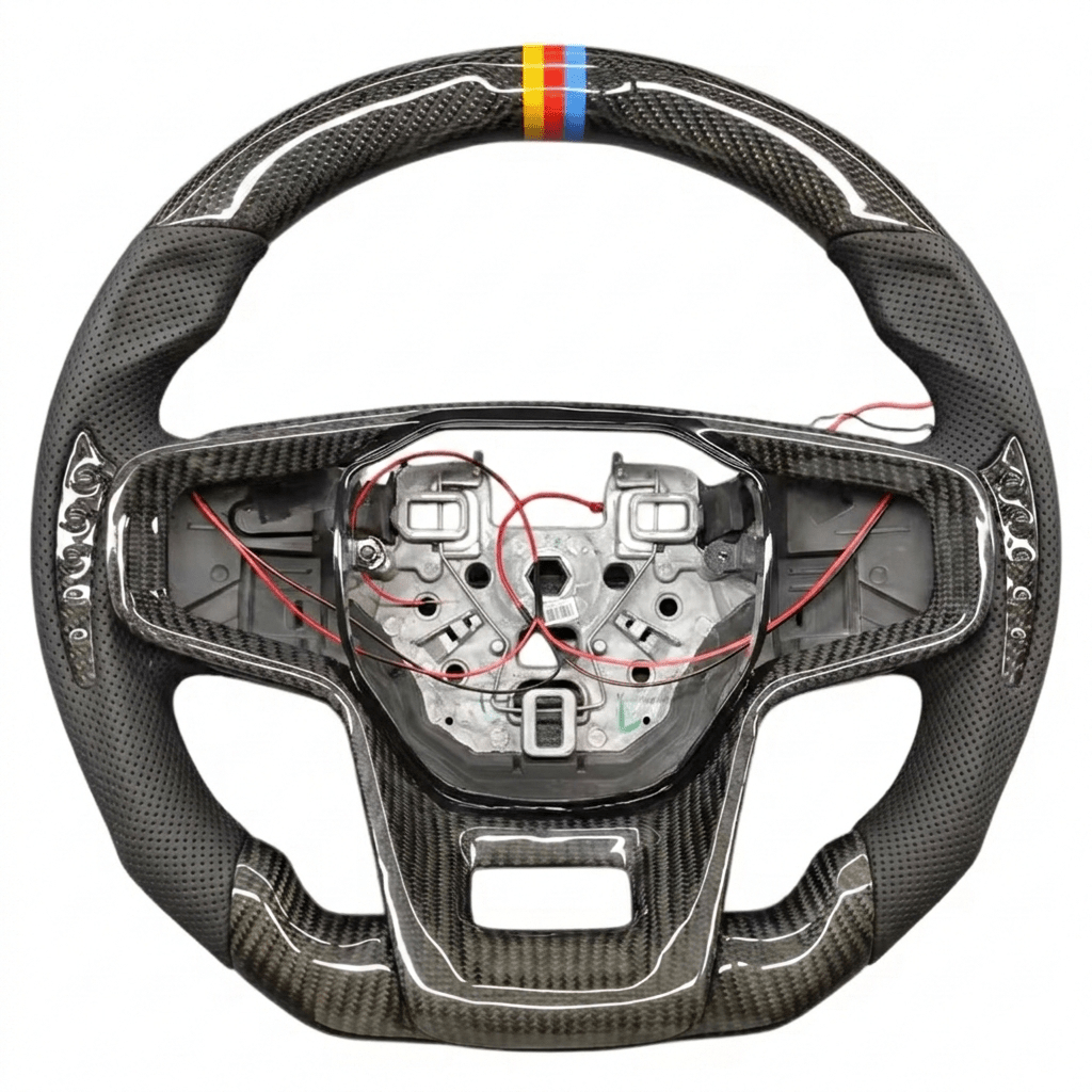 2021+ Ford Bronco - Carbon Fiber With Leather Steering Wheel