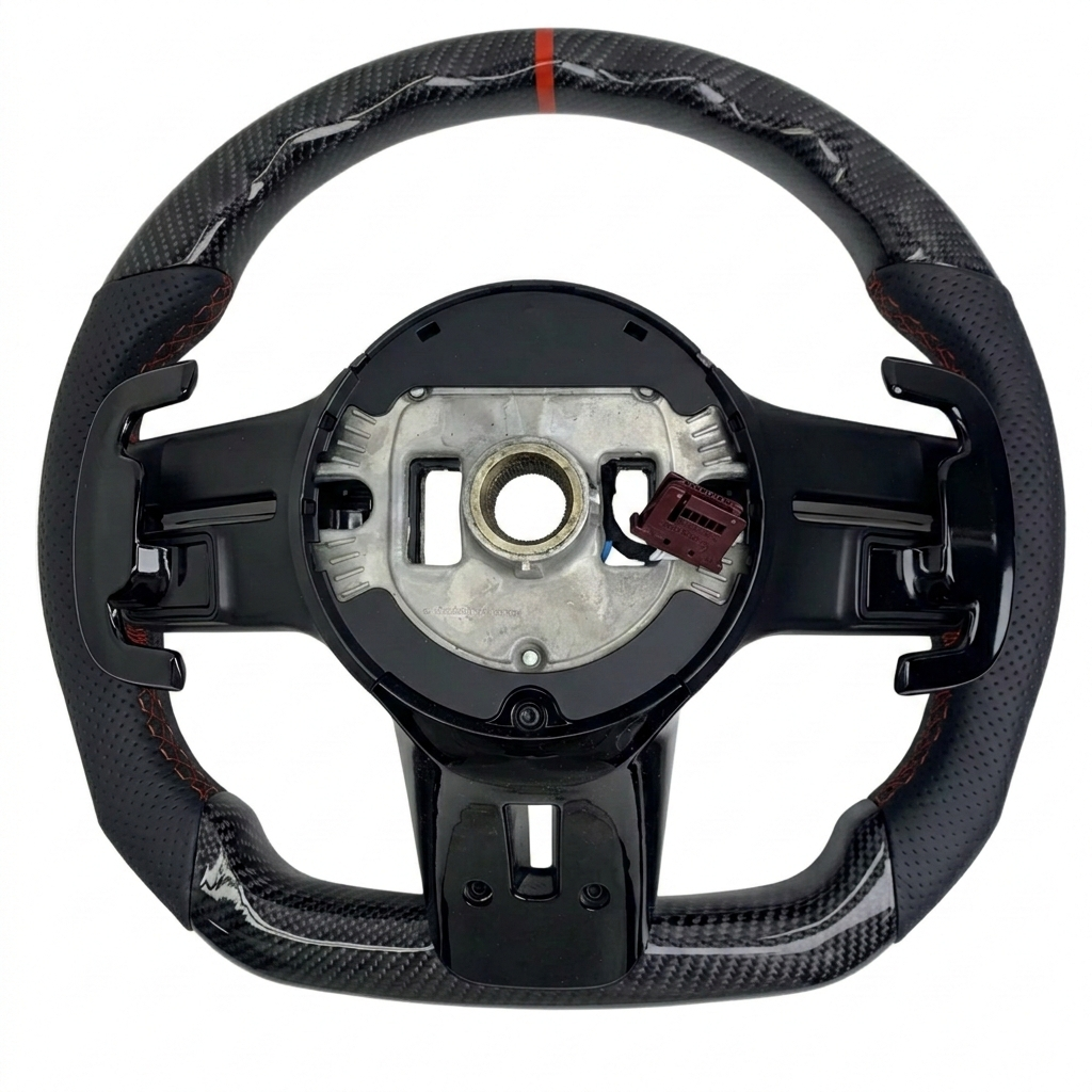 (2024+) Mercedes-Benz - Carbon Fiber Steering Wheel With Leather