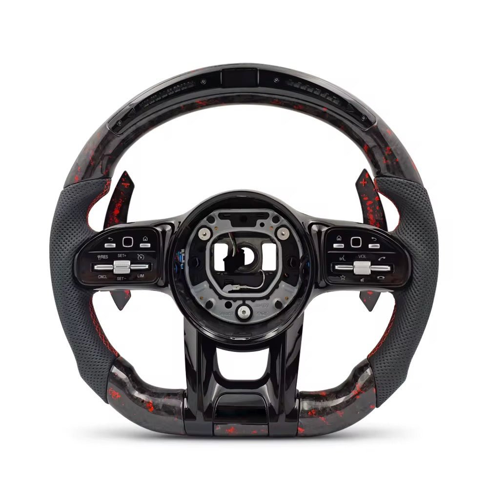 2019-2024 Mercedes-Benz AMG Carbon Fiber Steering Wheel with LED Display