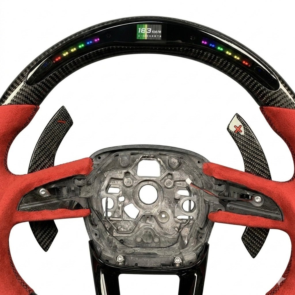 Audi - Carbon Fiber With Led Display Steering Wheel