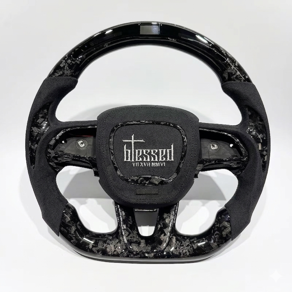 Dodge - Custom Forged Carbon Fiber With Led Display Steering Wheel