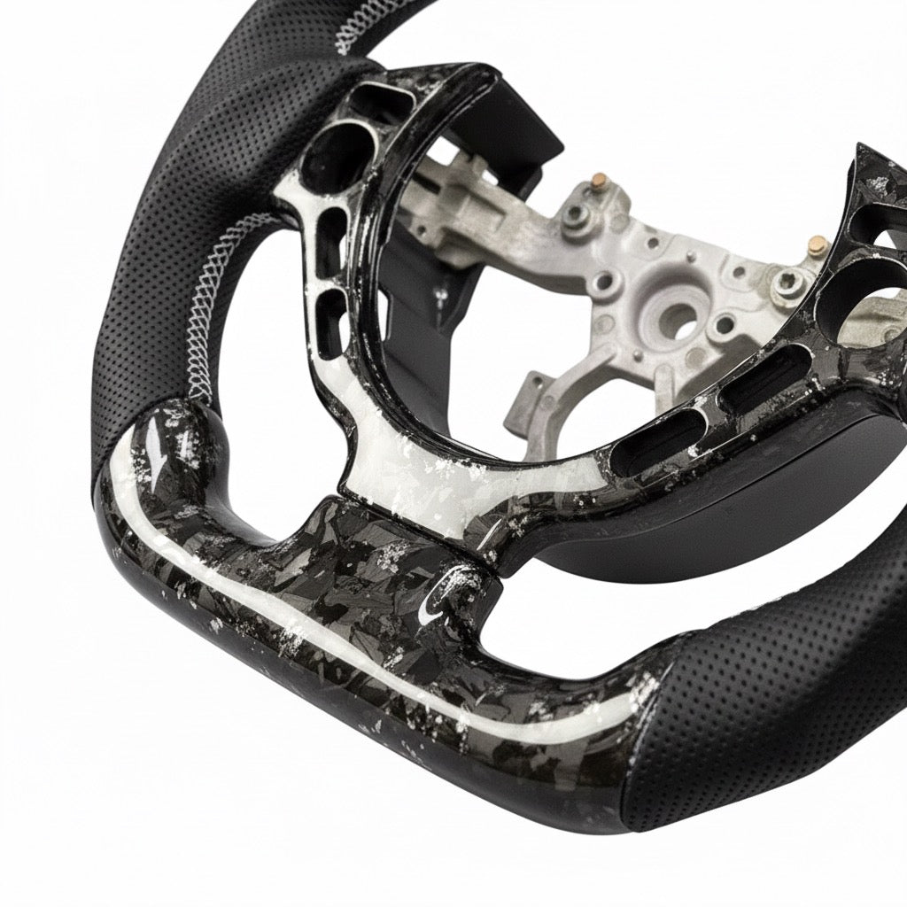 (2009-2016) Nissan GTR - Carbon Fiber Steering Wheel With Leather - American Steering