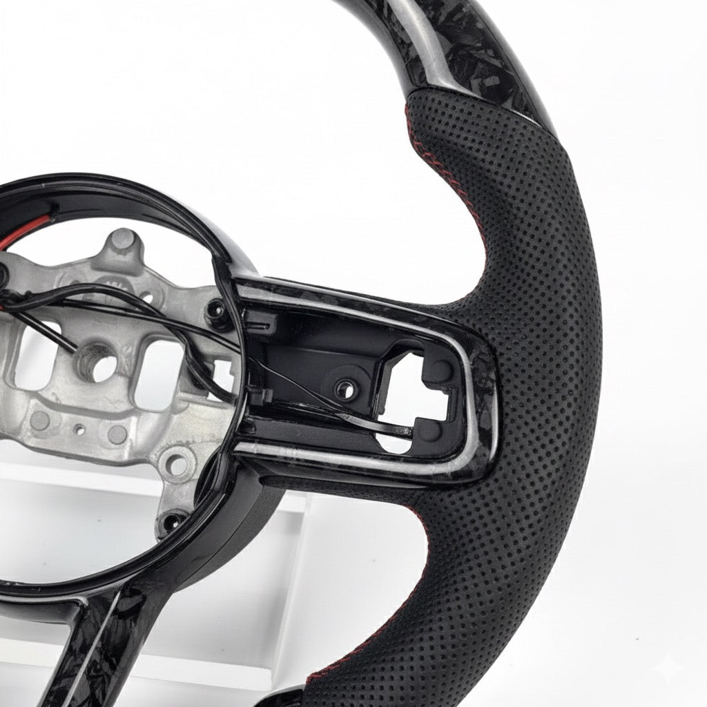 2018+ Jeep Wrangler/Gladiator - Forged Carbon Fiber Steering Wheel - American Steering