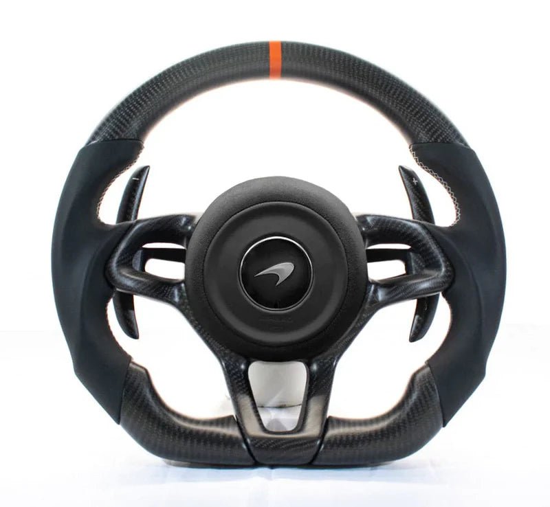 McLaren 570LT/600LT - Carbon Fiber With Leather Steering Wheel - American Steering