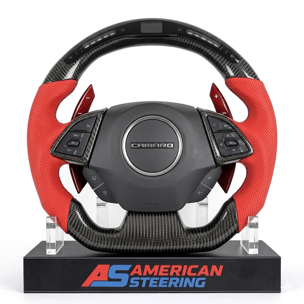Carbon Fiber With LED Steering Wheel for Chevrolet Camaro (2016–2019)