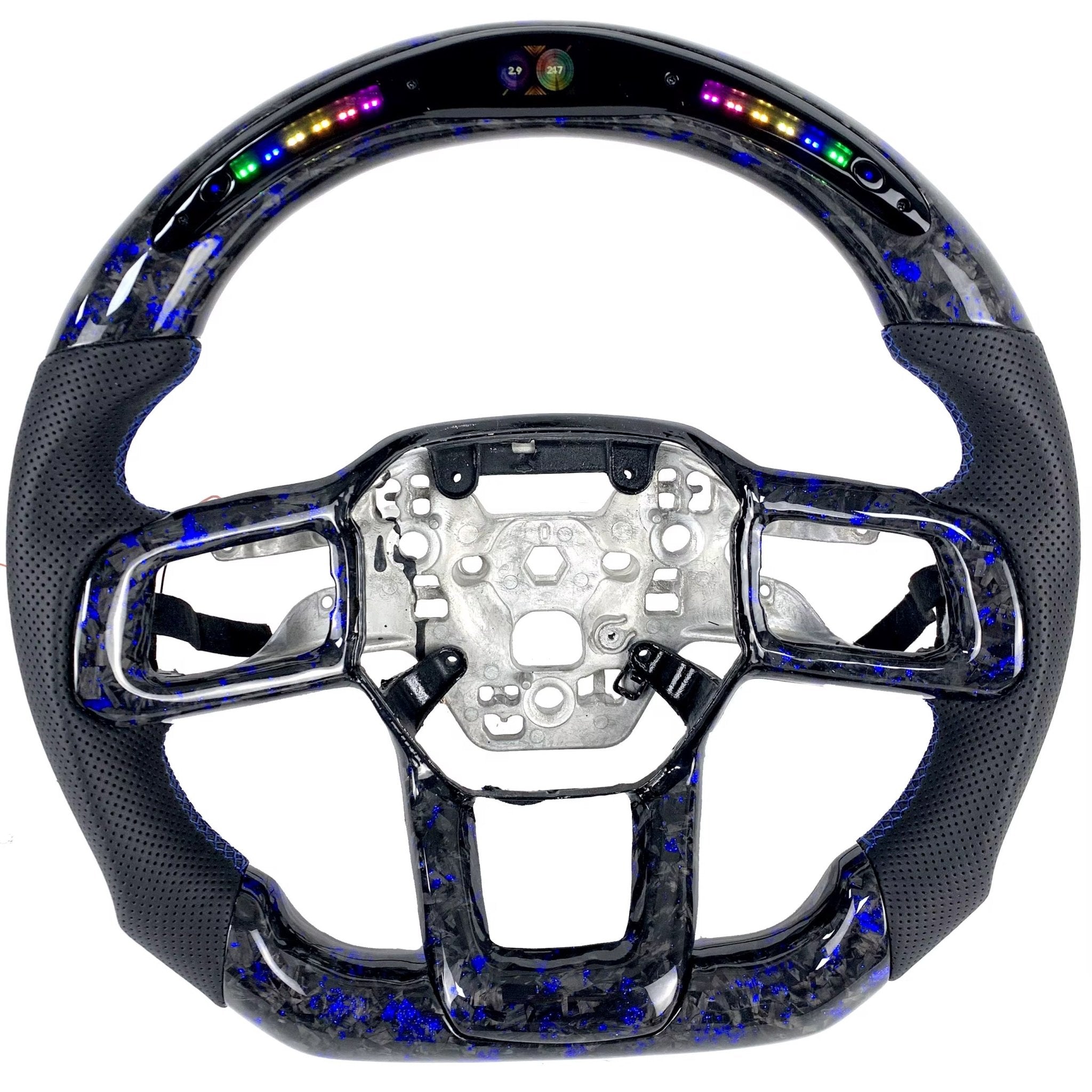 2024+ Ford Mustang - Carbon Fiber Steering Wheel With Leather