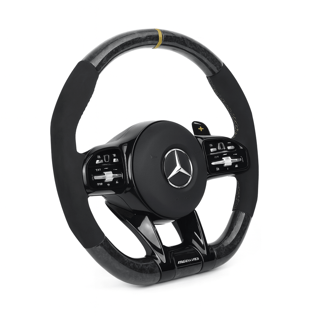 2017+ Mercedes Benz - Carbon Fiber Steering Wheel With Alcantara