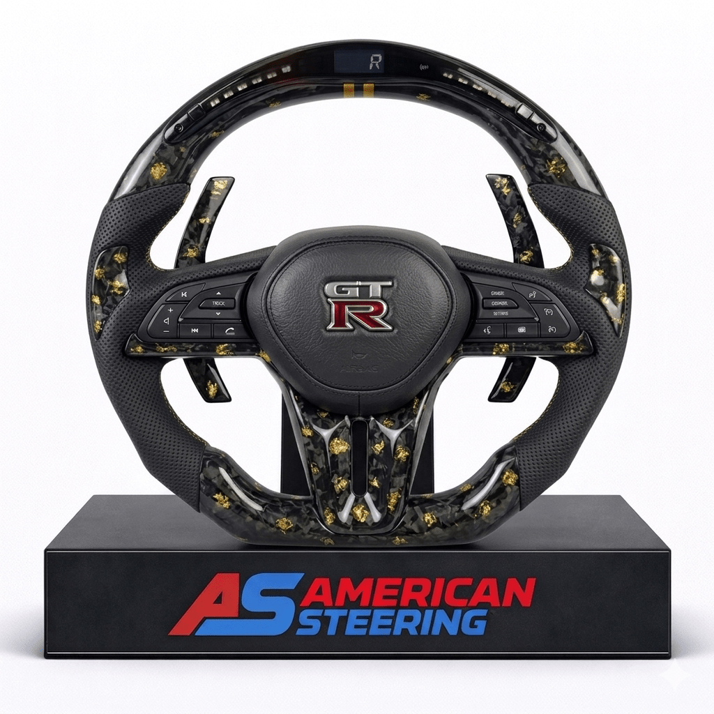 Nissan GTR - Forged Carbon Fiber With Led Display Steering Wheel