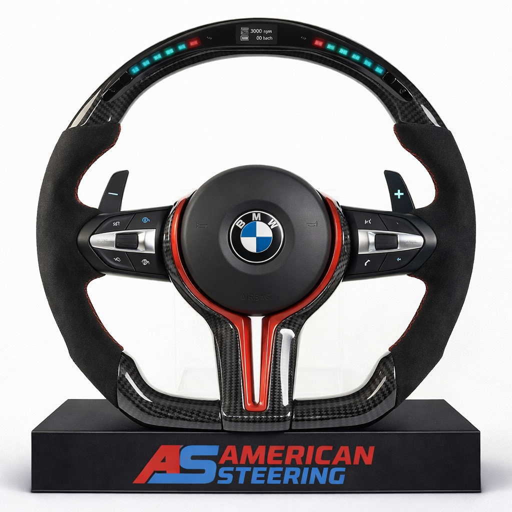 2015+ BMW - Carbon Fiber Steering Wheel With Led Display