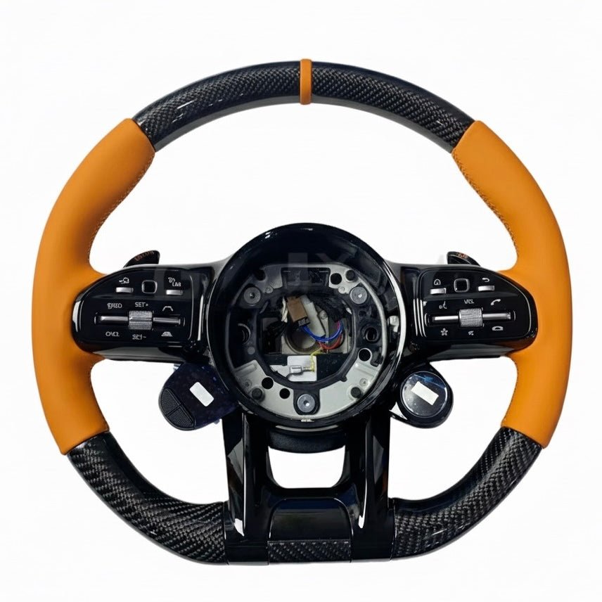 (2017-2024) Mercedes-Benz - Carbon Fiber Steering Wheel With Leather - American Steering