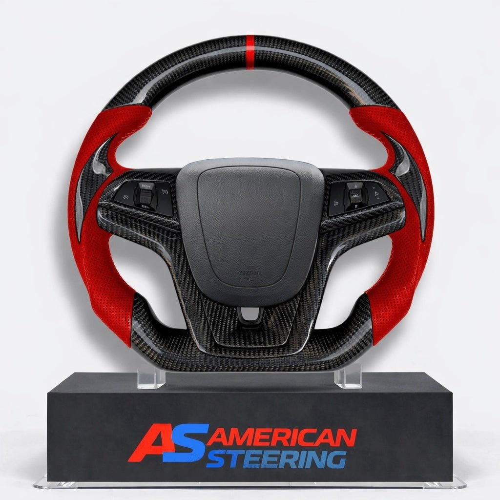 2012-2015 Chevrolet Camaro - Carbon Fiber With Leather Steering Wheel
