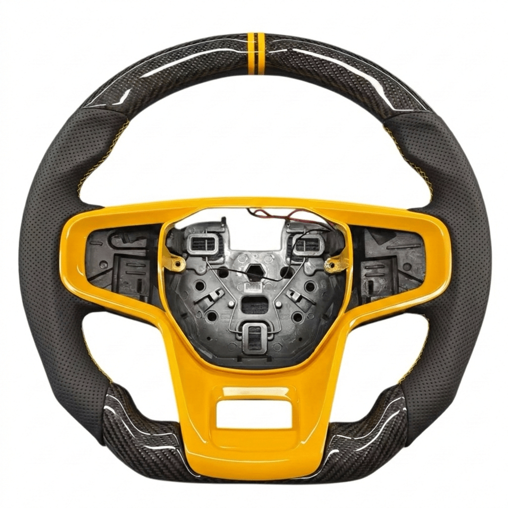 2021+ Ford Bronco - Carbon Fiber Steering Wheel With Leather
