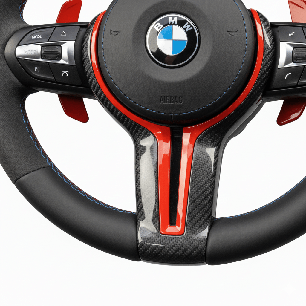 BMW - Carbon Fiber Steering Wheel With Alcantara & Leather