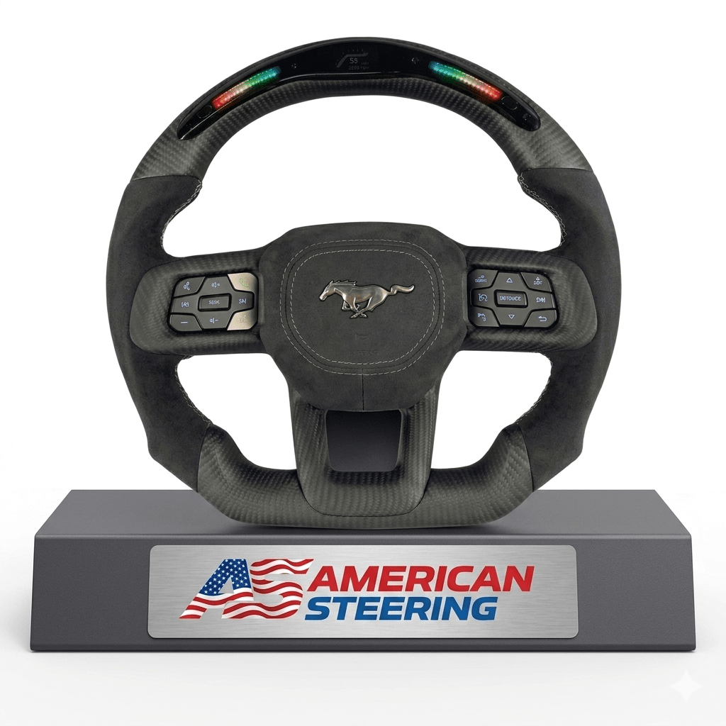 2024+ Ford Mustang - Matte Carbon Fiber Steering Wheel