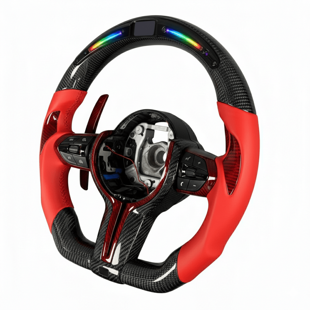 BMW - Carbon Fiber With Led Display Steering Wheel