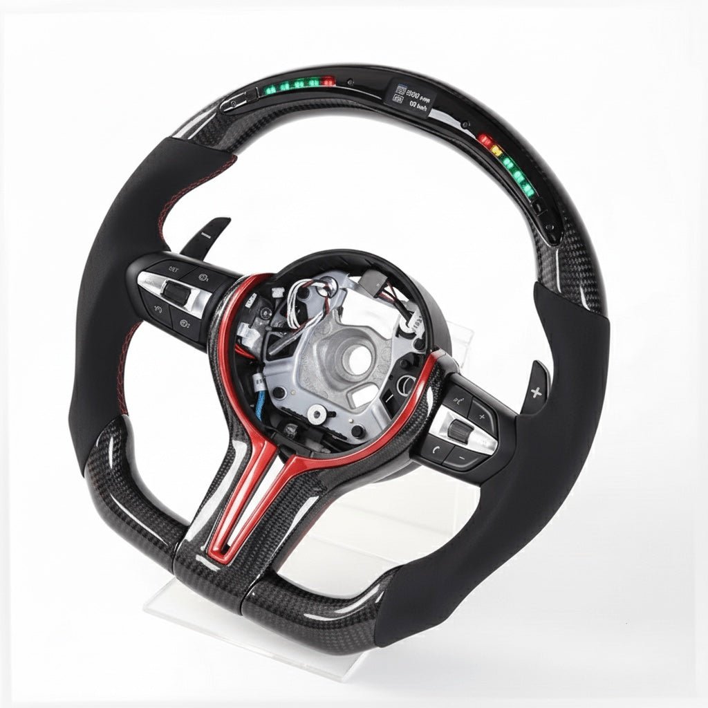 2015+ BMW - Carbon Fiber Steering Wheel With Led Display