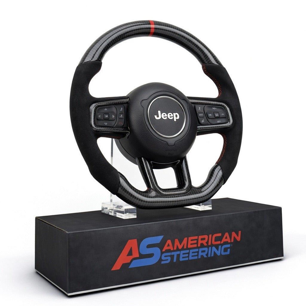 2018+ Jeep - Carbon Fiber Steering Wheel With Alcantara