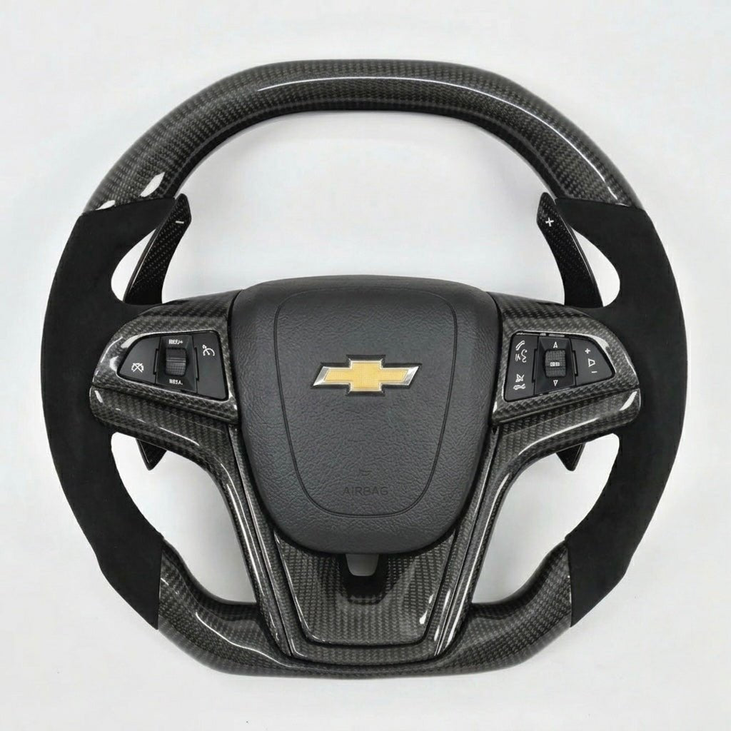 Chevrolet Camaro 2012-2015 - Carbon Fiber Steering Wheel With Paddle Shifters
