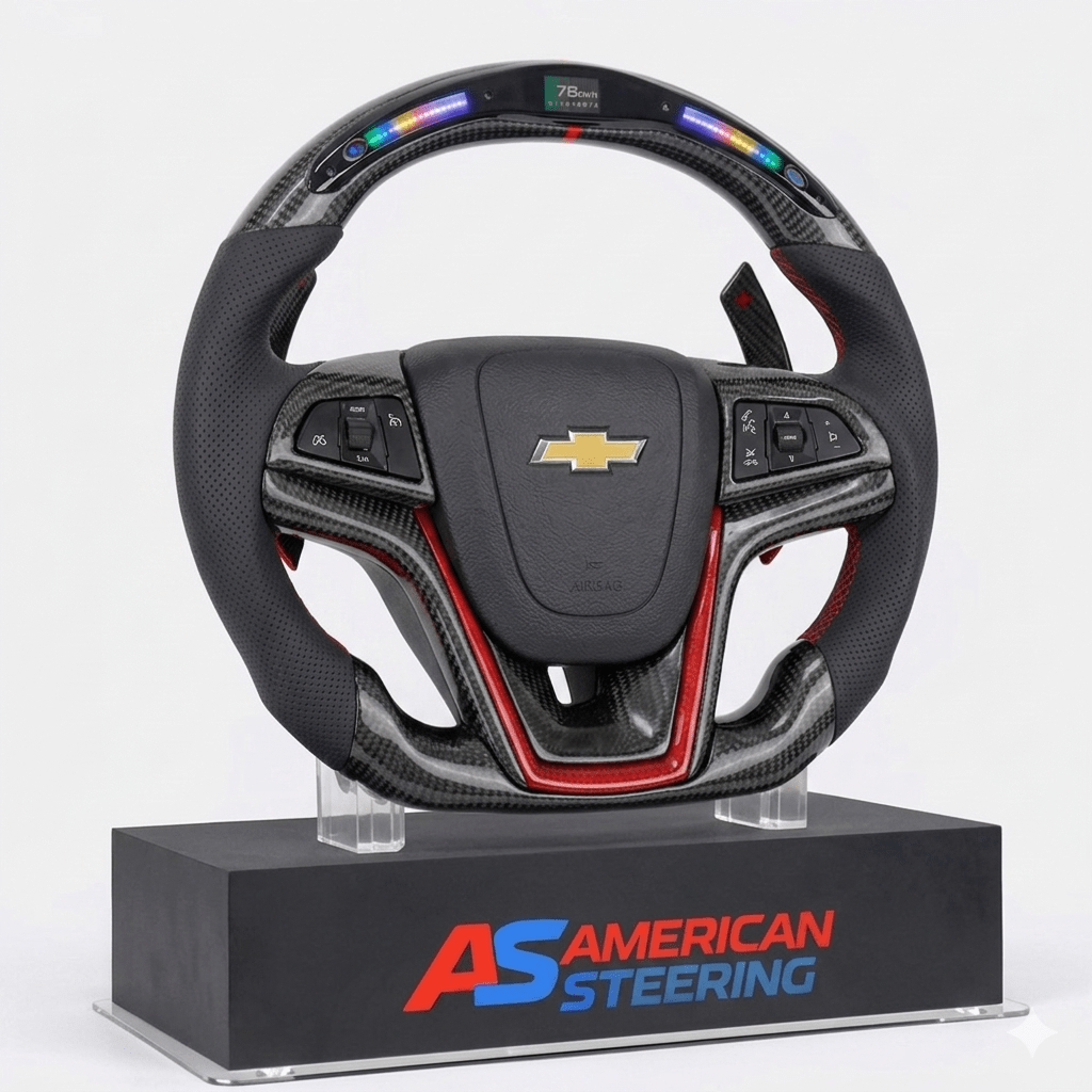 2012+ Chevrolet Camaro - Custom Carbon Fiber With Led Display Steering Wheel