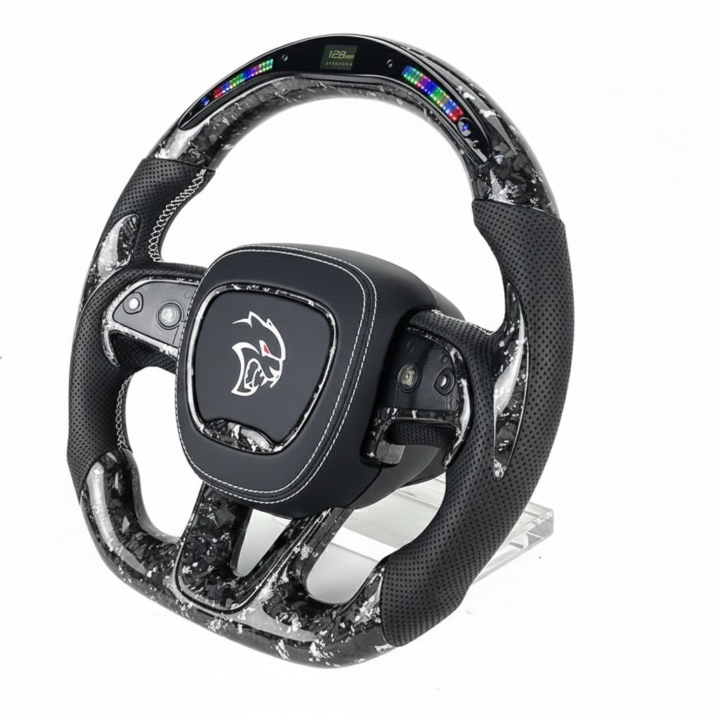 Dodge - Carbon Fiber Steering Wheel With LED Display
