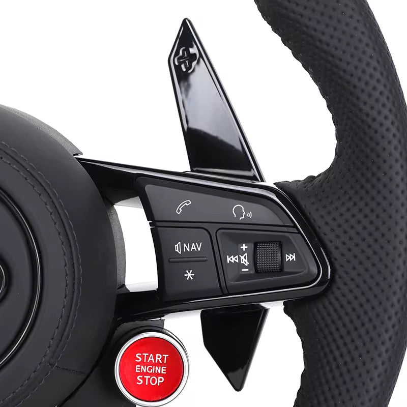 2017+ Audi S3/S4/S5/S7/RS3/RS4/RS5/RS6/RS7/R8 - Full Leather Steering Wheel - American Steering