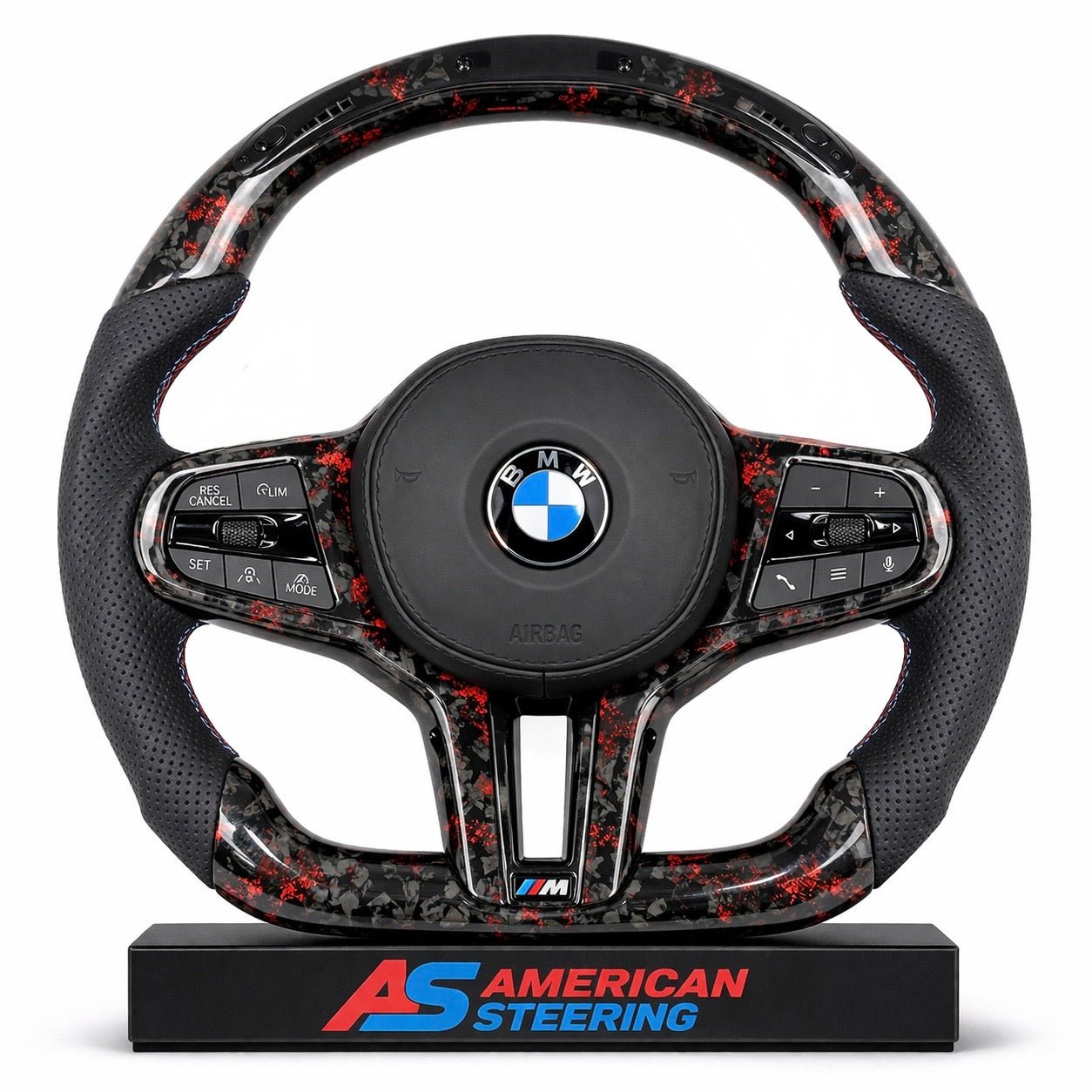 BMW - Glossy Forged Carbon Fiber Steering Wheel With Led Display